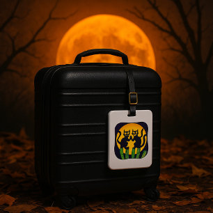 Étiquette À Bagage Deux chats noirs