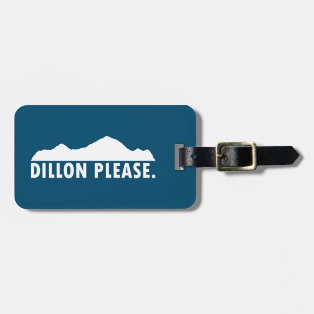 Étiquette À Bagage Dillon s'il vous plaît (Devant horizontal)