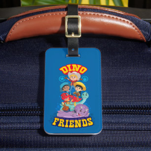 Étiquette À Bagage Dino Friends Dino Ranch