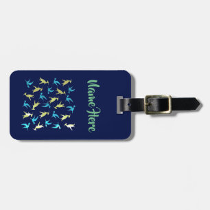 Étiquette À Bagage Dinosaur, mandala triceratops personnalisé Luggae