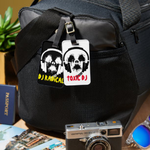 Étiquette À Bagage DJ radioactif double face
