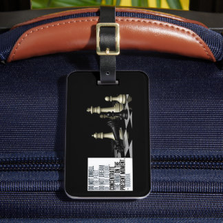 Étiquette À Bagage Do Not Dwell in The Past Buddha Quote Luggage Tag