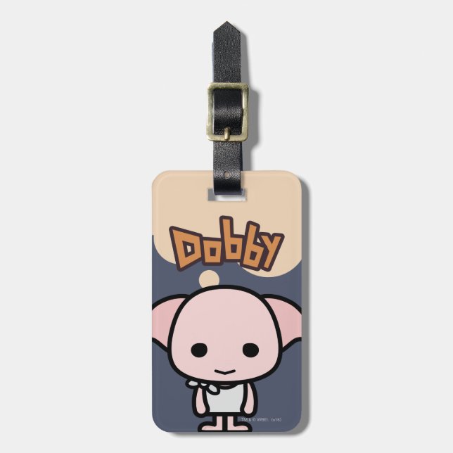 Étiquette À Bagage Dobby Cartoon Caractère Art (Devant Vertical)