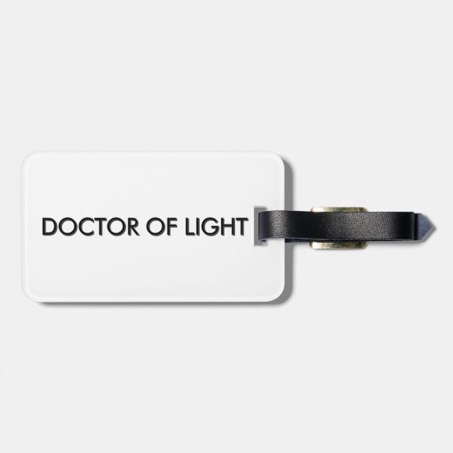 Étiquette À Bagage Docteur de lumière - Bouteille d'eau de guérisseur (Dos horizontal)