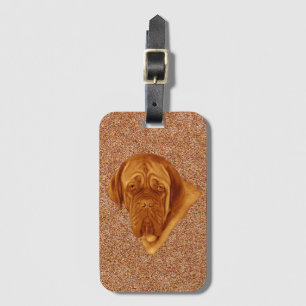 Étiquette À Bagage Dogue De Bordeaux Sooky Face Chien,