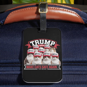 Étiquette À Bagage Donald Trump rend les chats sûrs à nouveau Débat 2