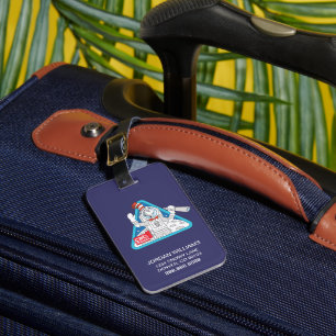 Étiquette À Bagage Dr Seuss   Cat in the Moon Outer Space Graphic