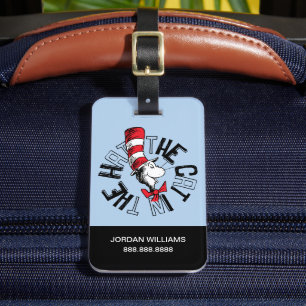 Étiquette À Bagage Dr Seuss   Chat dans l'art rond Casquette