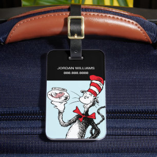 Étiquette À Bagage Dr Seuss   Chat dans le Casquette & Krinklebine