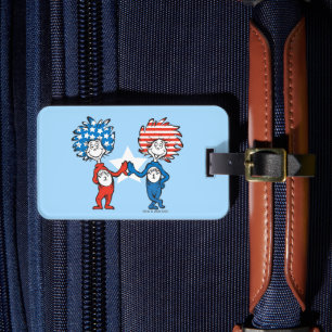 Étiquette À Bagage Dr. Seuss Chose Un Chose Deux Graphique Patrioti