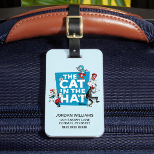 Étiquette À Bagage Dr. Seuss   Logo du Chat dans le Chapeau - Personn