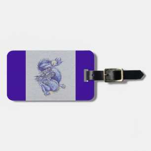 Étiquette À Bagage Dragon bleu