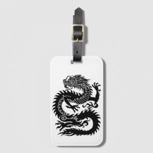 Étiquette À Bagage Dragon chinois traditionnel