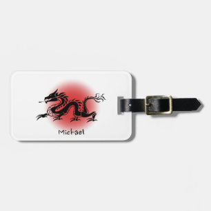 Étiquette À Bagage Dragon traditionnel chinois