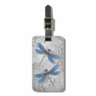 Dragonlies de Grunge Damask vintages