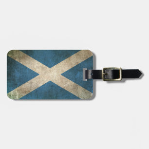 Étiquette À Bagage Drapeau affligé par cru de l'Ecosse