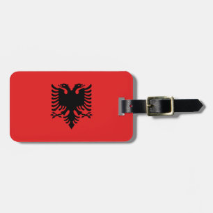 Étiquette À Bagage Drapeau Albanie