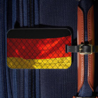Drapeau allemand derrière la clôture de lien de ch