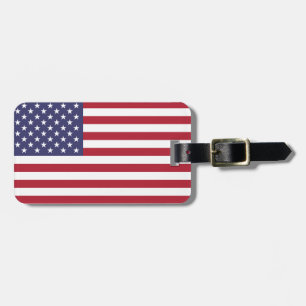 Étiquette À Bagage Drapeau américain