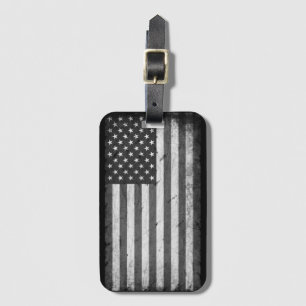 Étiquette À Bagage drapeau américain 4 juillet vintage 