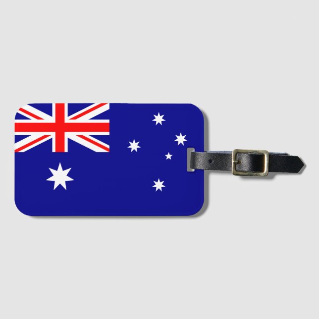 Étiquette À Bagage Drapeau australien (Devant Horizontal)