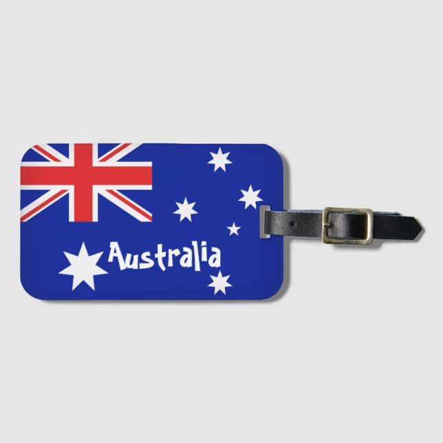 Étiquette À Bagage Drapeau australien (Devant Horizontal)