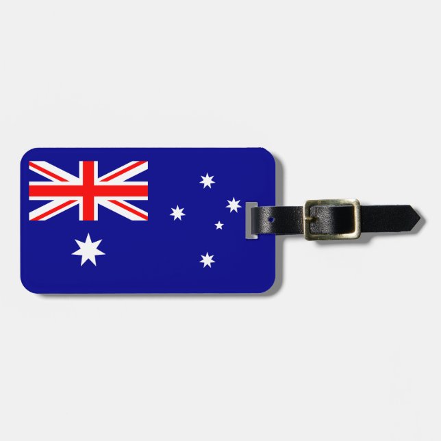 Étiquette À Bagage Drapeau australien patriotique (Devant horizontal)