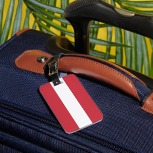 Étiquette À Bagage Drapeau autrichien