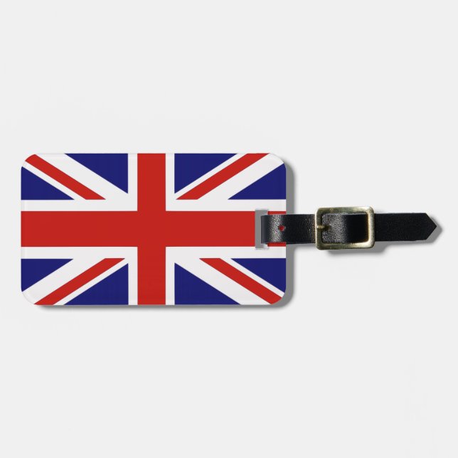 Étiquette À Bagage Drapeau britannique (Devant horizontal)