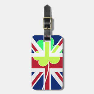 Étiquette À Bagage Drapeau BRITANNIQUE Irlande de trèfle de shamrock