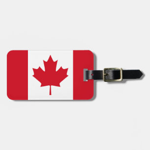 Étiquette À Bagage Drapeau canadien