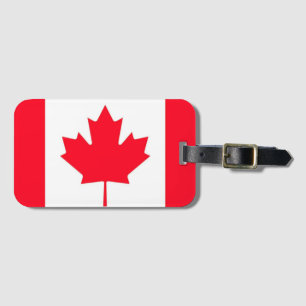 Étiquette À Bagage Drapeau canadien. CANADA. 