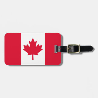 Étiquette À Bagage Drapeau canadien Feuille d'érable Rouge Blanc Cana