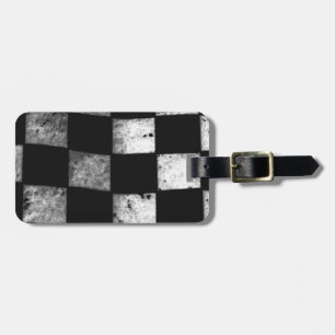 Étiquette À Bagage Drapeau Checkered
