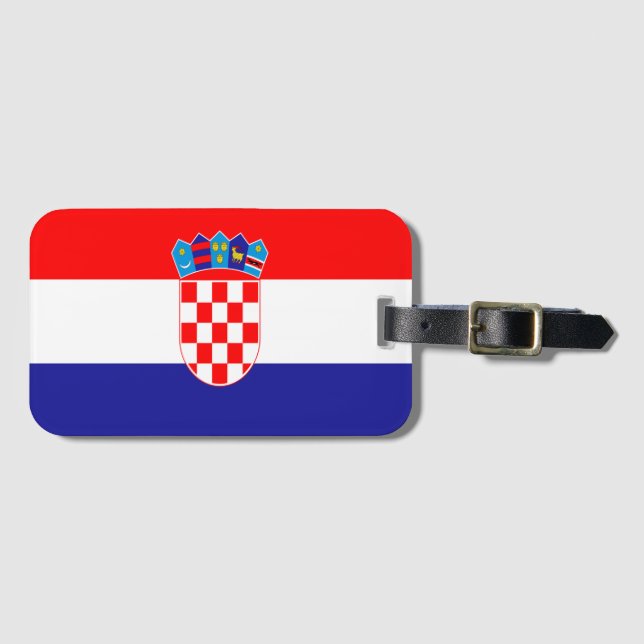 Étiquette À Bagage Drapeau croate (Devant Horizontal)