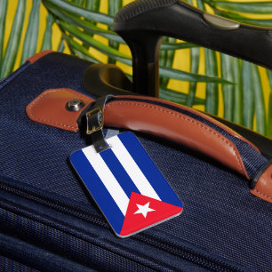Étiquette À Bagage Drapeau Cuba