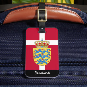 Étiquette À Bagage Drapeau danois Patriotique Tags de bagage