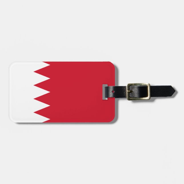 Étiquette À Bagage Drapeau de Bahreïn Easy ID Personal (Devant horizontal)