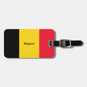 Étiquette À Bagage Drapeau de Belgique