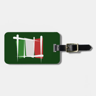 Étiquette À Bagage Drapeau de brosse de l'Italie