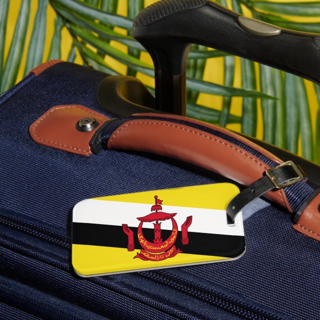 Étiquette À Bagage Drapeau de Brunei (Insitu Rectoal 3)