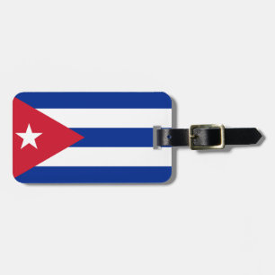 Étiquette À Bagage Drapeau de Cuba Balise à bagages avec bracelet en