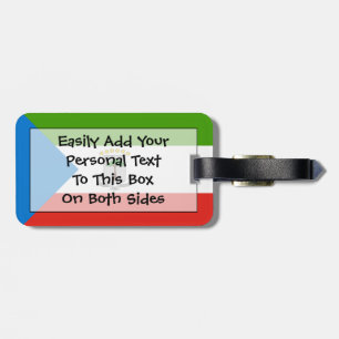 Étiquette À Bagage Drapeau de Guinée équatoriale Easy ID Personal