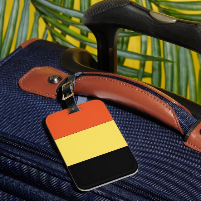 Étiquette À Bagage Drapeau de la Belgique (Insitu Rectoal 1)