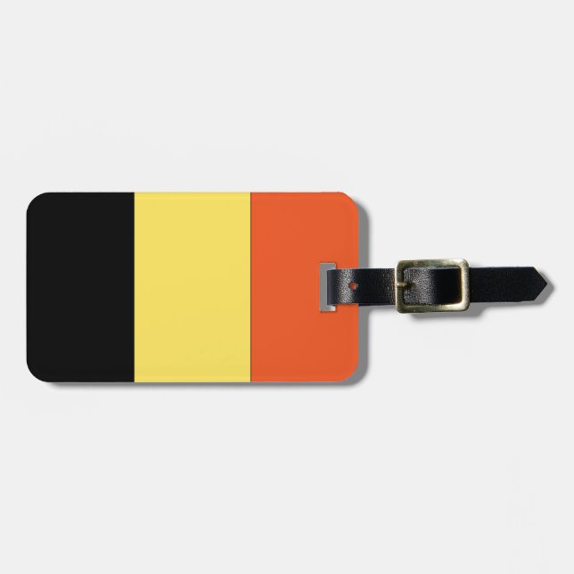 Étiquette À Bagage Drapeau de la Belgique (Devant horizontal)