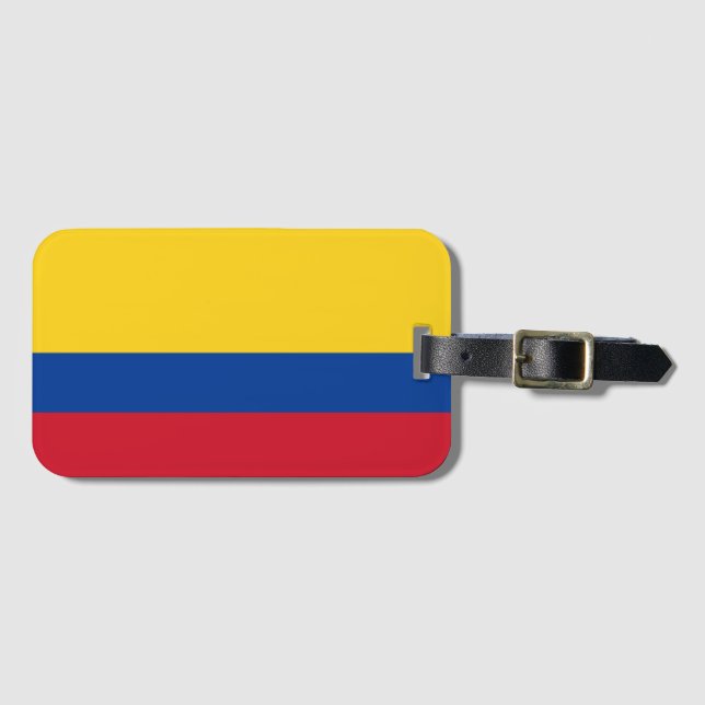 Étiquette À Bagage Drapeau de la Colombie (Devant Horizontal)