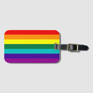 Étiquette À Bagage Drapeau de la Fierté arc-en-ciel 7 bandes