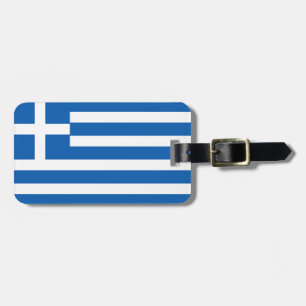 Étiquette À Bagage Drapeau de la Grèce