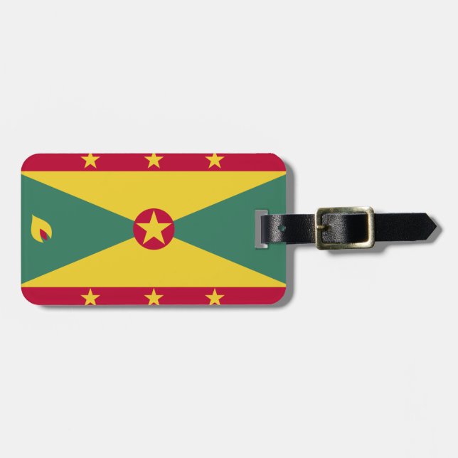 Étiquette À Bagage Drapeau de la Grenade (Devant horizontal)