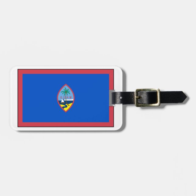 Étiquette À Bagage Drapeau de la Guam (Devant horizontal)